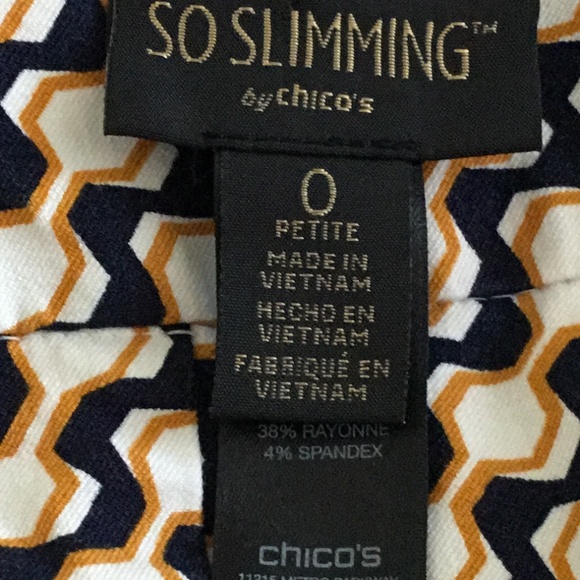 Chico's So Slimming Cropped Capris Petite Size 0 - Picture 4 of 5